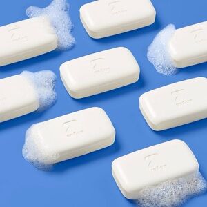 White Bar Soap with Bubbles